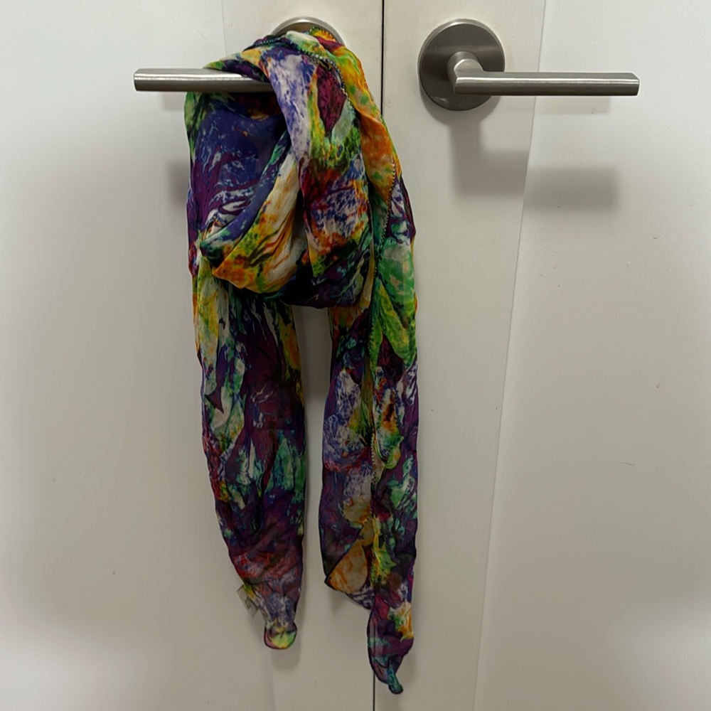 Bindya Silk Chiffon Square Scarf 90x90cm